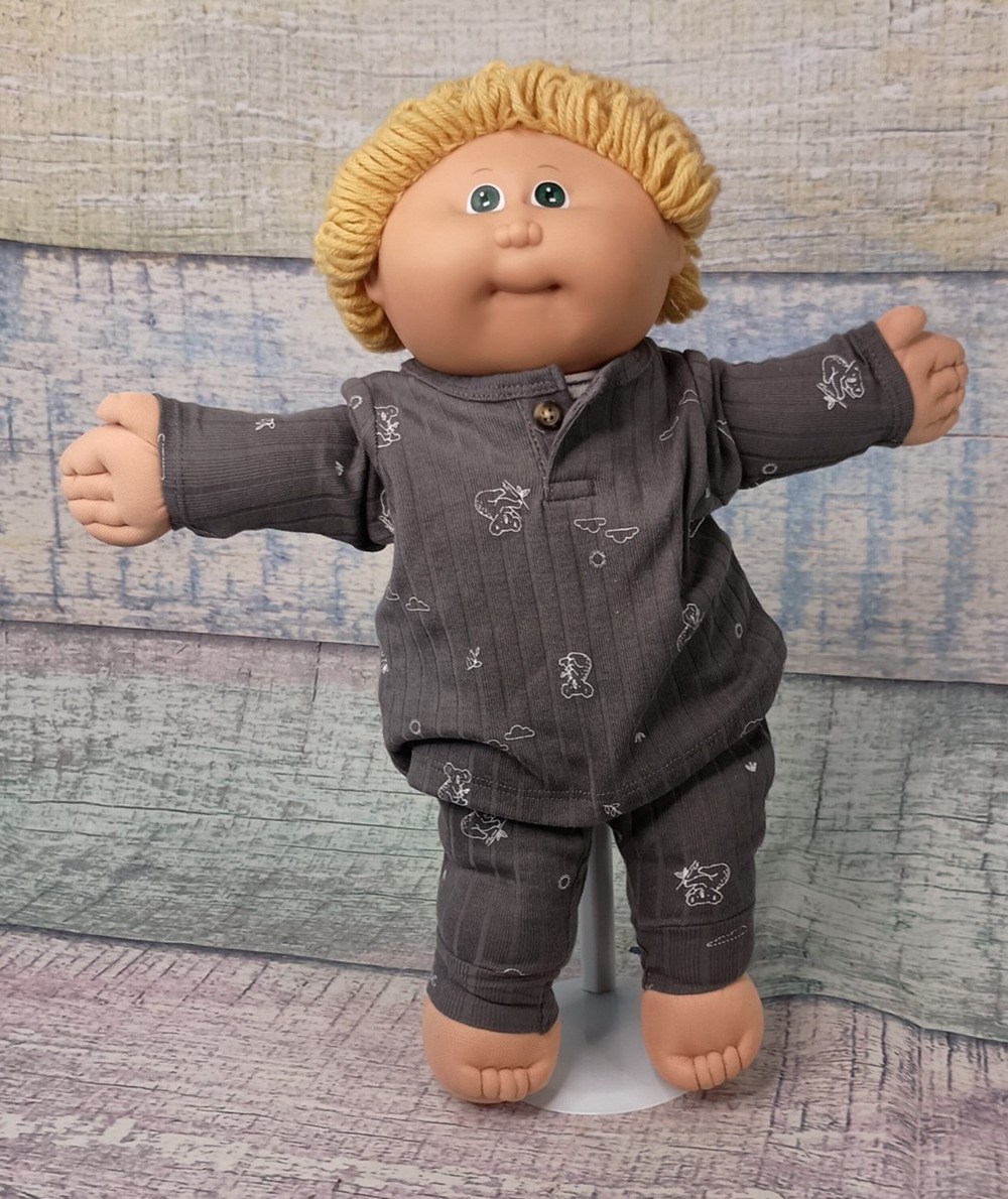 Coleco Vintage Cabbage Patch Kids Boy Doll Blonde Hair Green Eyes HM1 1984